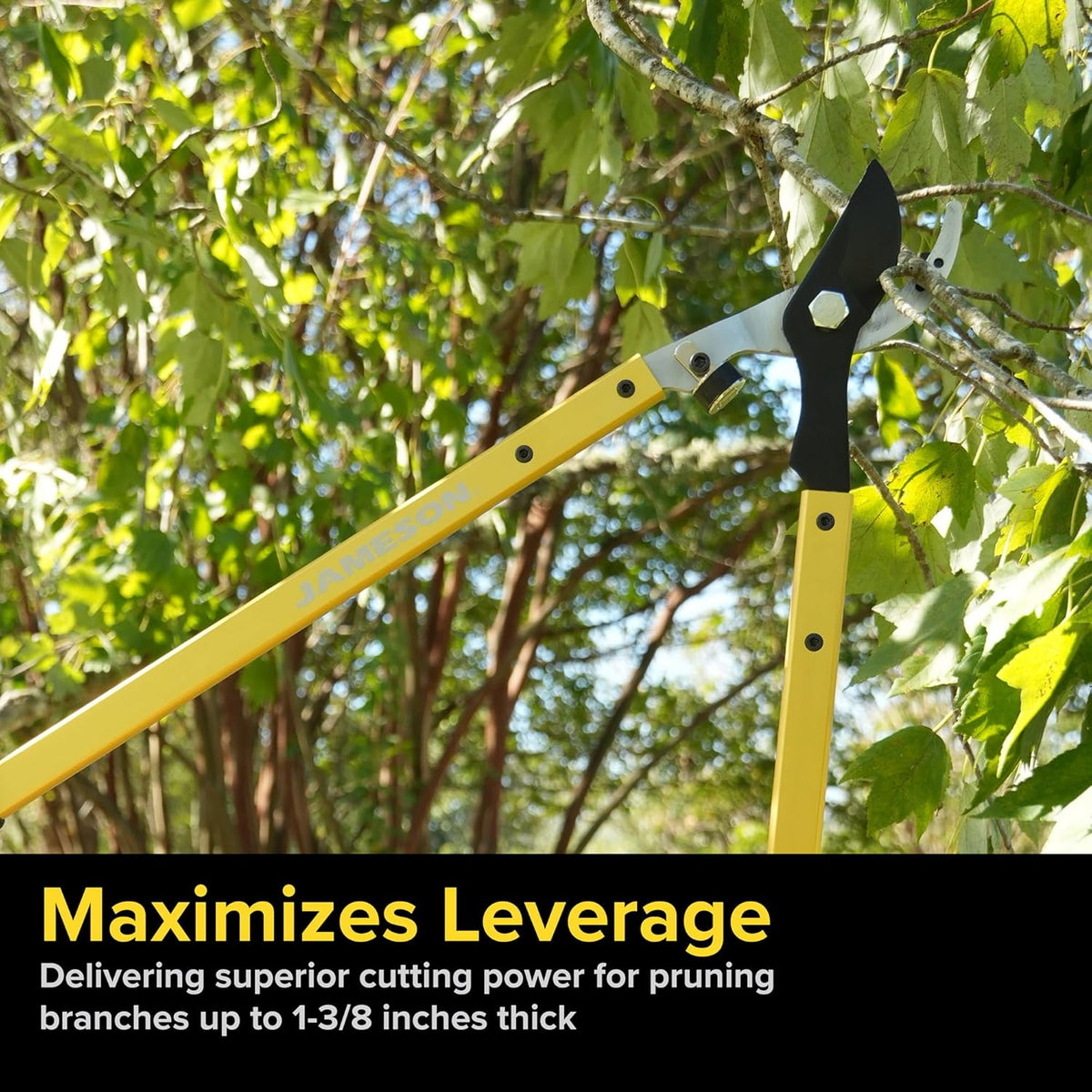 Jameson Professional 27" Bypass Lopper | 1-3/8" Cutting Capacity | Non-Stick Blade | Aircraft-Grade
