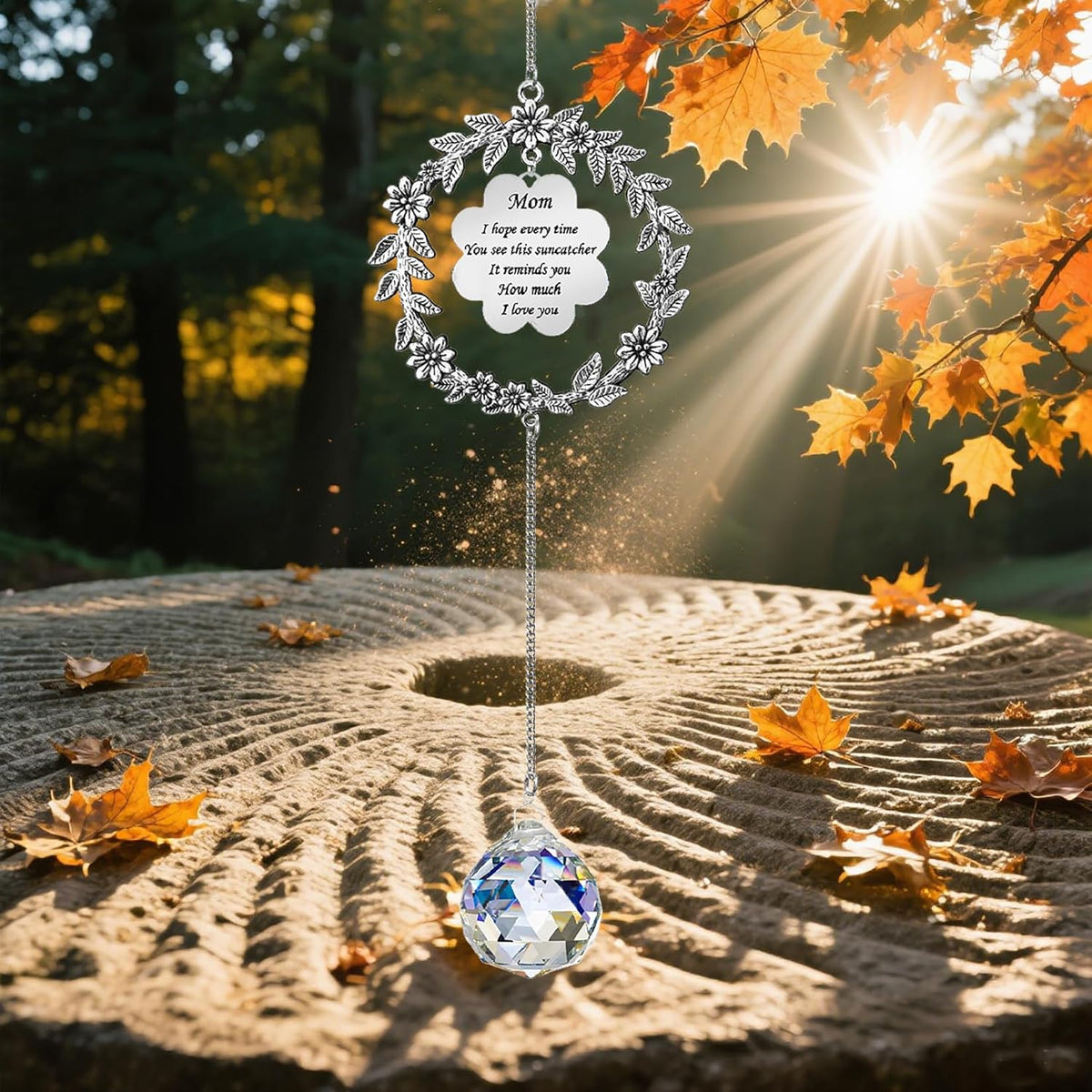 Gifts for Mom, Suncatcher Birthday Gifts for Mom from Daughter Son, Sun Catcher for Christmas