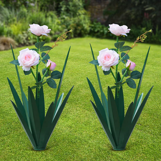 Homight Large Agave Sculpture Rustic Metal Agave Plant Outdoor Interior Decoration Outdoor Lawn