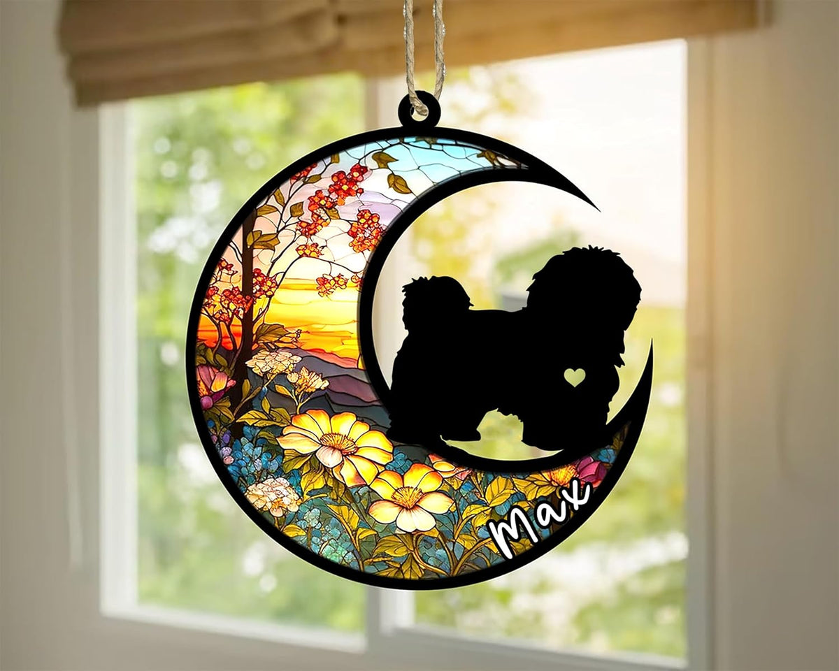 Personalized Dog Memorial, Custom Name Havanese Dog Christmas Ornament with Name, Custom Breeds
