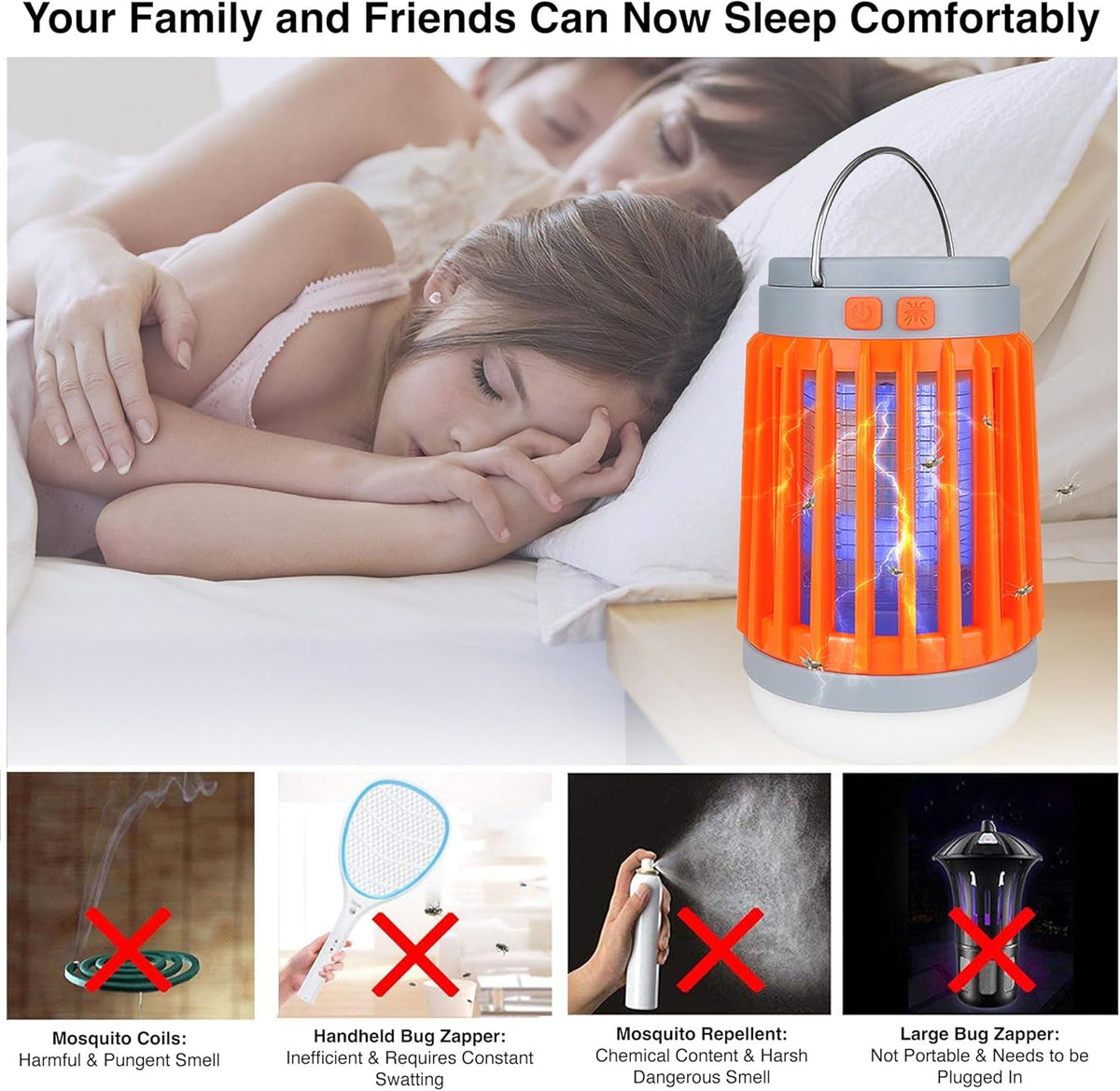 Fuzebug Buzz Blast Pro Mosquito Killer Solar Bug Zapper Outdoor Waterproof and Indoor Buzz Blast