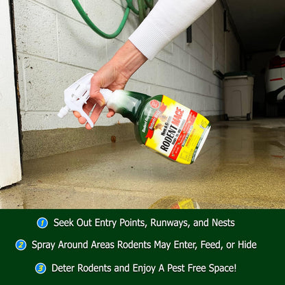 Nature's MACE 1 Gal Rodent Repellent Spray, Mouse & Rat Control for Car Engines, Repel Mice, Indoor