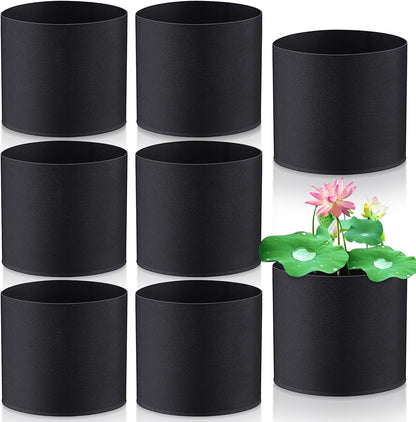 Norme 8 Pcs Aquatic Plant Pots for Pond, Pond Plant Baskets Heavy Duty Fabric Pots for Garden