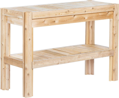 Greenes Fence Cedar Adjustable Storage Shelves, 44 in. x 16 in. x 30 in. - Made in USA with North