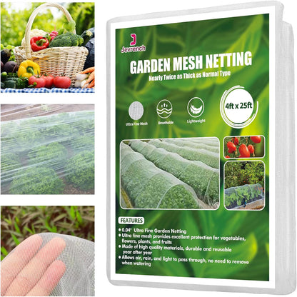 Garden Netting, Jevrench Durable Ultra Fine Garden Netting, Garden Plant Cover Row Cover Makes