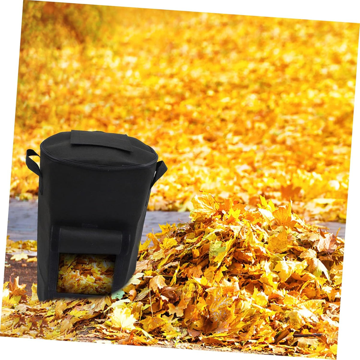 POPETPOP Garden Waste Compost Bag Easy to Store Fallen Leaves Flowers Outdoor Composting Bins