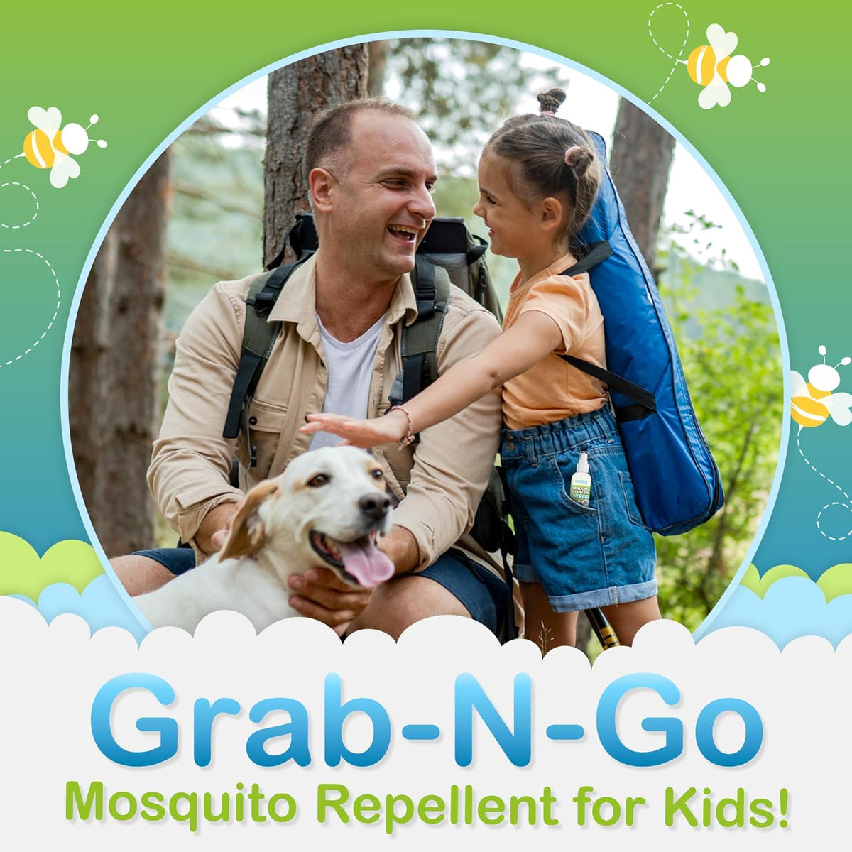 Ms. Pixie's Mosquito Repellent for Kids, DEET-Free Gentle Bug Spray for Children’s Skin & Outdoor