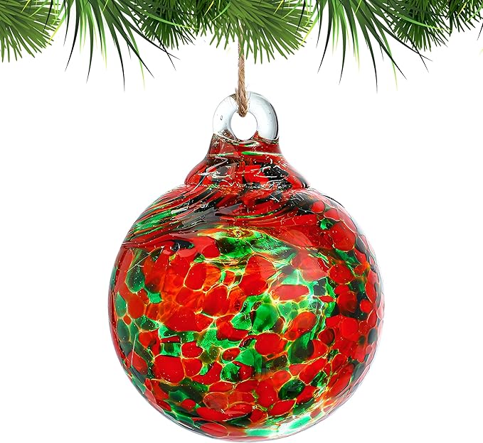 Hand Blown Glass Gazing Balls for Garden Hanging Friendship Balls Christmas Ball Ornaments for Xmas