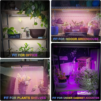 Grow Lights for Indoor Plants Full Spectrum, Grow Light Strips with Auto Timer 3/6/12 H, Plant