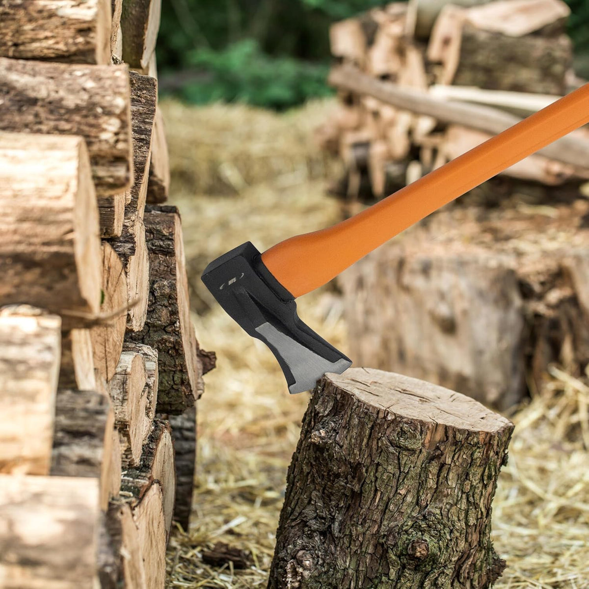 HFS(R) 35" Axe Hatchet with Fiberglass Handle 70.55oz/2000g Head Weight Heat-Treated Blade