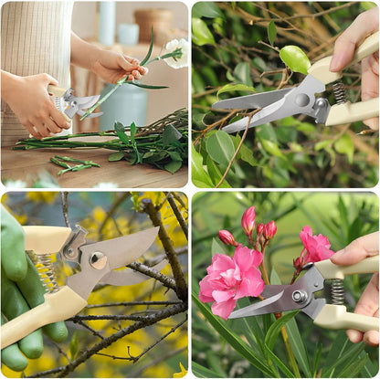 Premium garden shears, meperez pruning scissors gardening tools, pruners for flower, bushes, rose