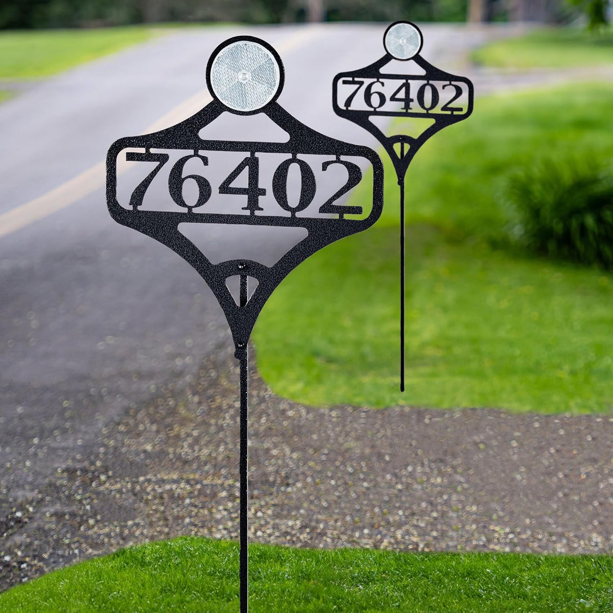 Touch of Class Pathways Custom Address Sign Reflective Driveway Marker Stake Set of Two |