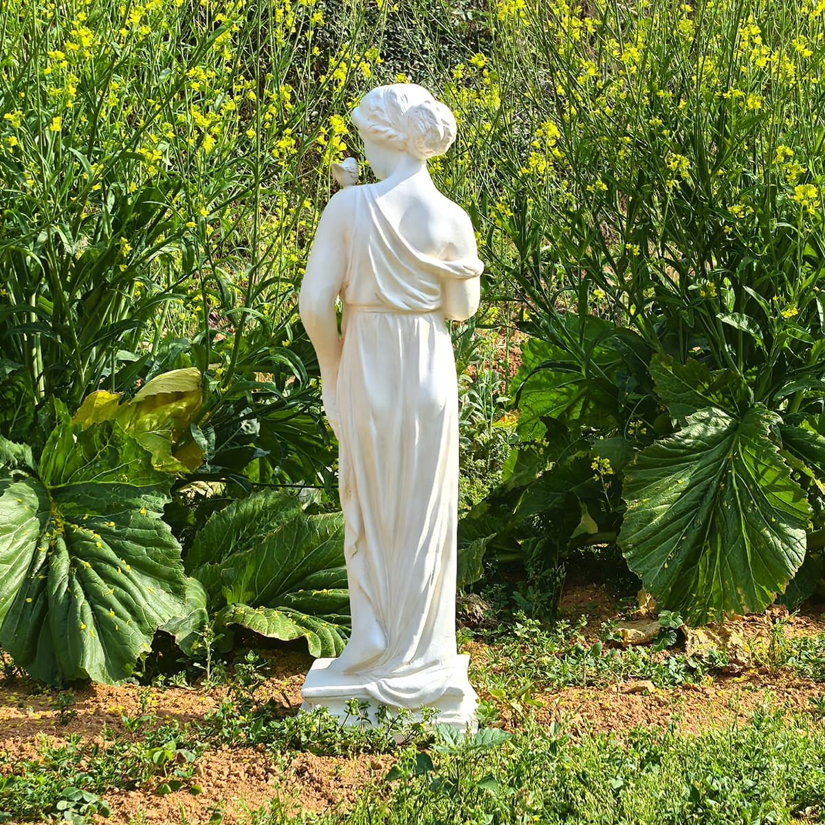 Outdoor Statue, Nymph Sculpture Goddess of Greek Mythology Roman Style for Garden Patio Yard Lawn