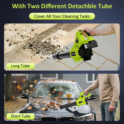 Cordless Leaf Blower with 2 x 4.0Ah Batteries and Fast Charger, 20V Lightweight Handheld Electric
