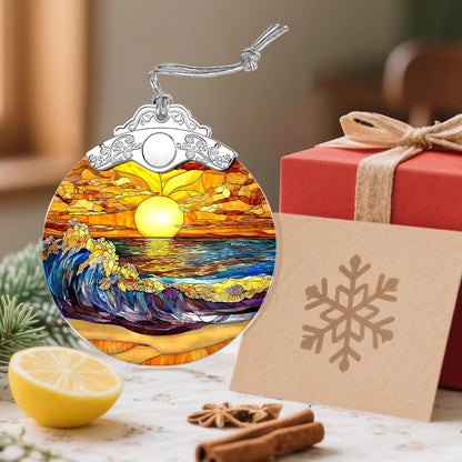 Stained Glass Ornament, Christmas Ornaments, Christmas Decorations for Tree, Holiday Ornament