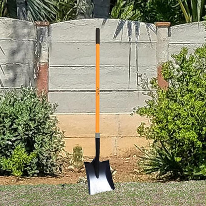 Ashman Heavy-Duty Transfer Shovel (6 Pack) with 47-Inch long Durable Handle and Blade- Ideal for
