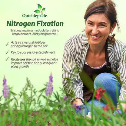Outsidepride Gardenway Cover Crop Seeds - 10 lbs Nutrient-Rich Seed Mix for Soil Health Improvement
