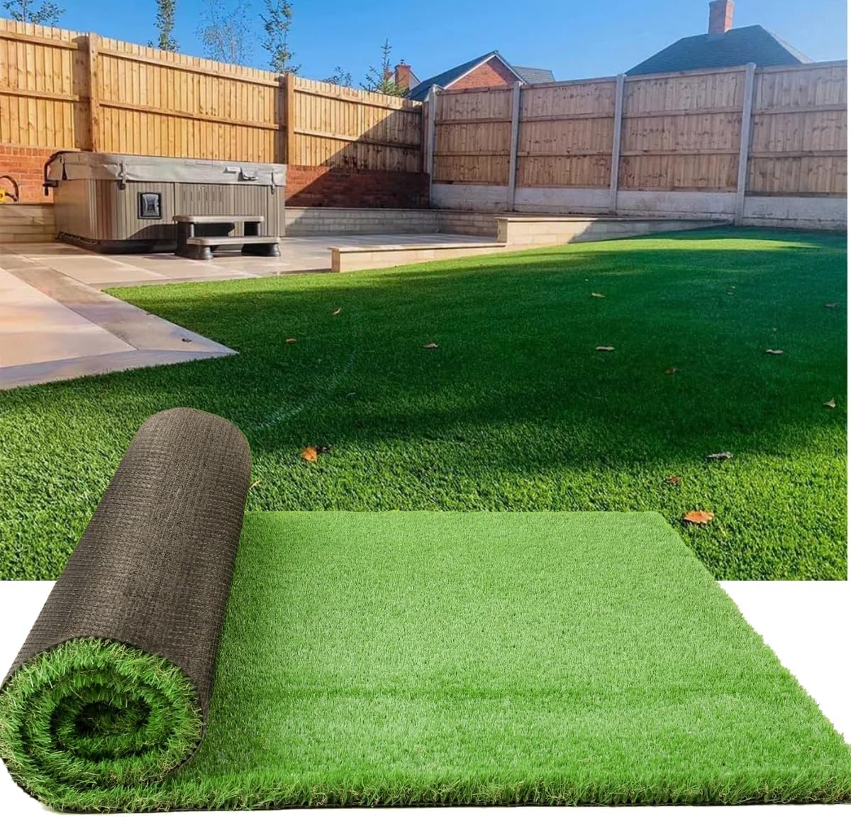 Petgrow Luxurious Artificial Grass 1.77 Inch Pile Height Ultrathick Turf 7 X 15 Feet,Indoor/Outdoor