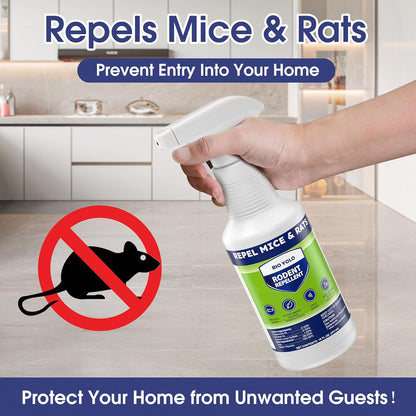 Rodent Repellent Spray, 16oz – Effective Natural Peppermint Formula Repel Mice, Rats, Squirrels