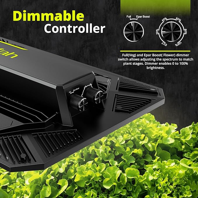 UAP1500 LED Grow Light, 150W Commercial Full Spectrum Grow Lamp for Indoor Plants with Full/Epar
