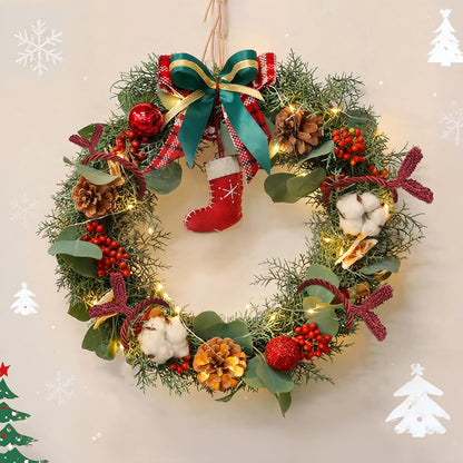 Christmas Garland Ties, 16Pcs 20in Garland Twist Ties for Banister, Reusable and Flexible
