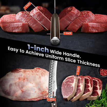 Butcher Knife Set, 3 PCS Kitchen Knives Set for Cutting, Meat Cleaver Chef Knife Set, Japanese