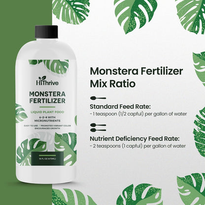 16oz Monstera Plant Food - Makes 96 Gallons of Monstera Fertilizer, Liquid Indoor Plant Fertilizer