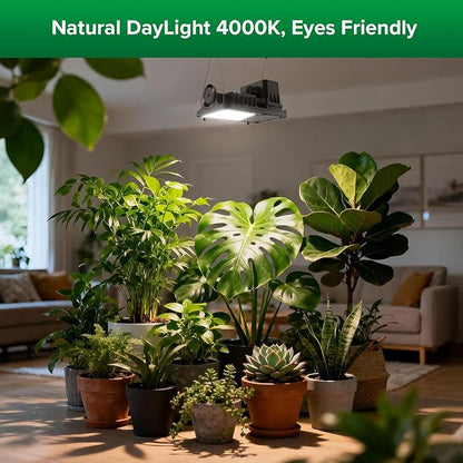 SANSI Grow Lights for Indoor Plants, 70W(500W Equiv) Full Spectrum Plant Light with Optical Lens