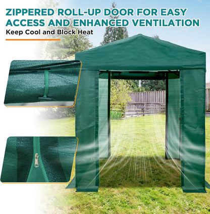 EAGLE PEAK Replacement Mesh Cover for 8x6 Portable Walk-in Pop up Greenhouse, Front and Rear