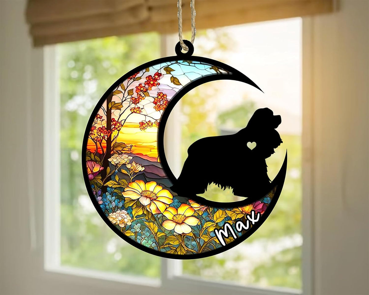 Personalized Dog Memorial, Custom Name American Cocker Spaniel Dog Christmas Ornament with Name