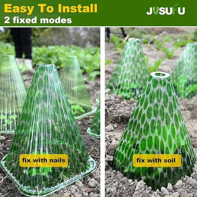Garden Cloches for Plants, 20 Pack Plant Covers Reusable Plant Bell Cover Protects Plants from