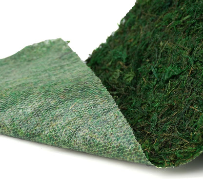 Byher Dried Moss Table Runner for Party Garden Decoration , Dark Green (14cm X 130cm ( 5.5" x 51" ))