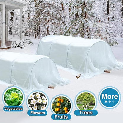 Alphatool Plant Covers Freeze Protection - 10 ft x 12 ft Frost Cloths Blankets for Outdoor Plants