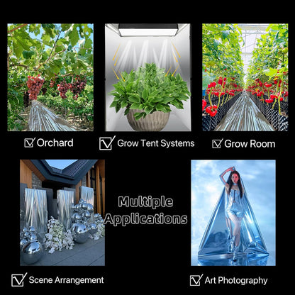 Highly Reflective Mylar Film Roll 4FT x 30FT,2 Mil Silver,for Outdoor Indoor Grow,Room