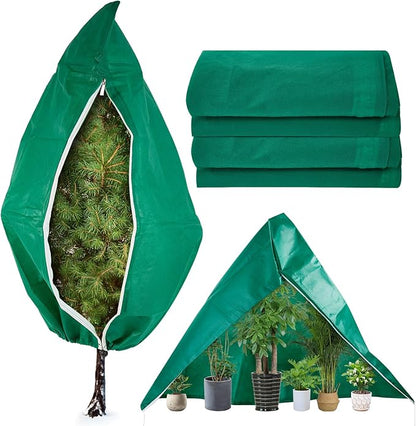 YATHO Plant Covers Freeze Protection 2 Packs 47.3" W X 71" H Thicker Large Outdoor Winter Frost