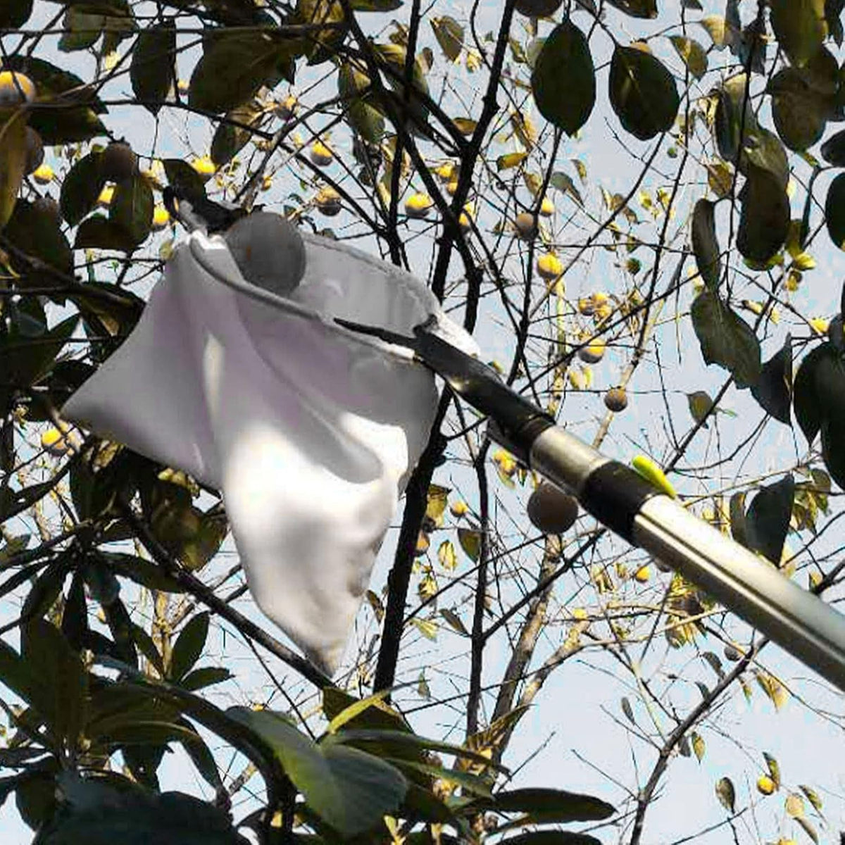 Fruit Picker, Harvest Basket, Large Elastic Bag Fruit Picking Tools with 2 V Shaped Blades, Fruits
