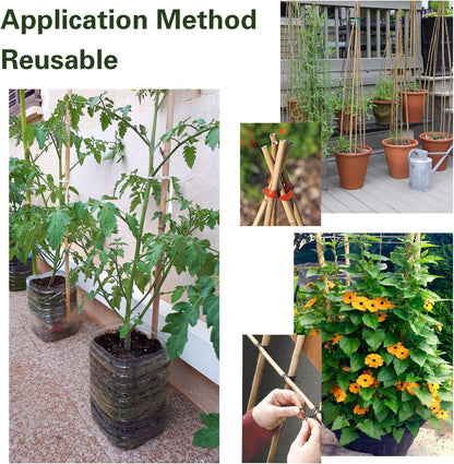 Bamboo Stakes 3 FT 30pcs, 36 inch Garden Stakes Multi-Purpose, Bamboo Plant Support Stakes for