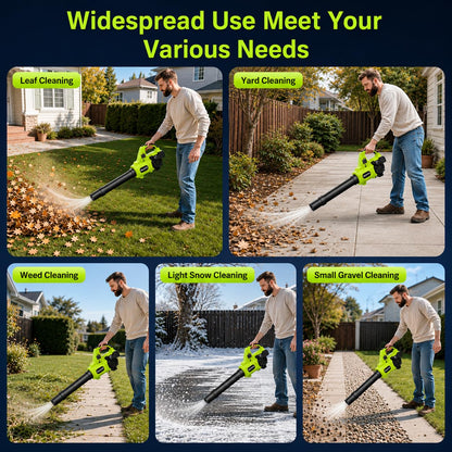 Cordless Leaf Blower with 2 x 4.0Ah Batteries and Fast Charger, 20V Lightweight Handheld Electric