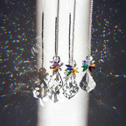H&D HYALINE & DORA Glass Crystal Rainbow Angel Ornament Chakra Hanging Suncatcher Window Sun