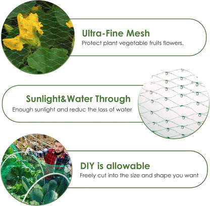 Ruolan Bird Netting for Garden Protect Vegetable Plants and Fruit Trees13X20Ft,Plastic Trellis