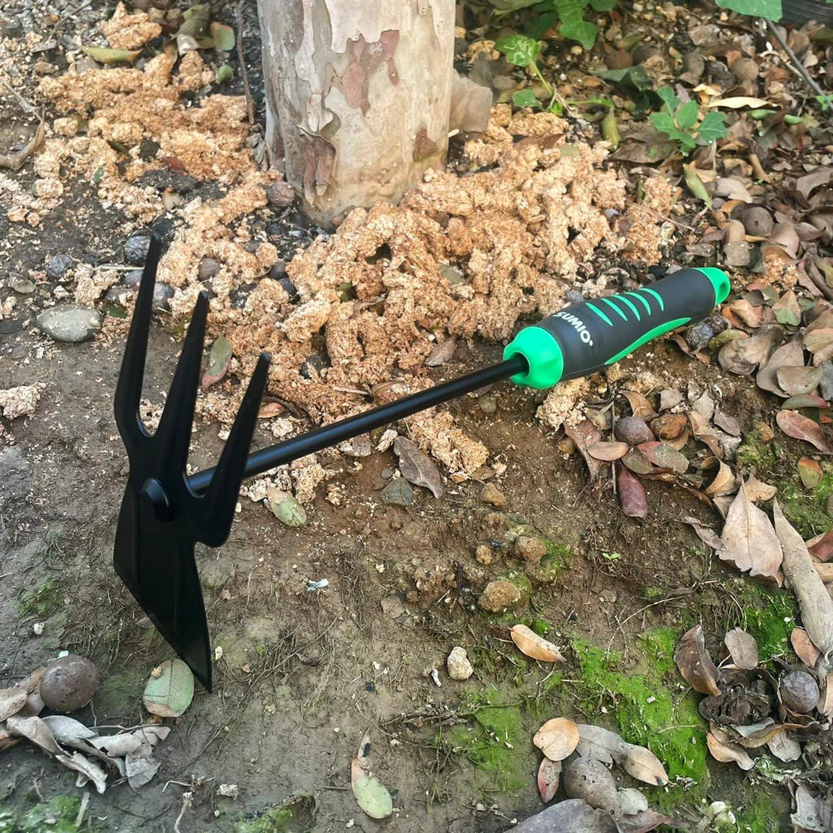 SUMIO 13.7" Alloy Steel Hoe and Cultivator - Lightweight Hand Tiller for Weeding, Digging