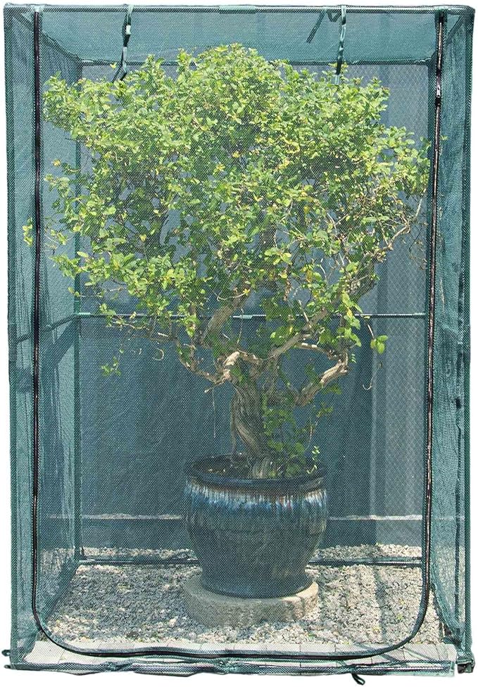 Portable 4'x4' Large 6FT Tall Plant Netting Cover Crop Cages Pest Guard Cover for Vegetables and
