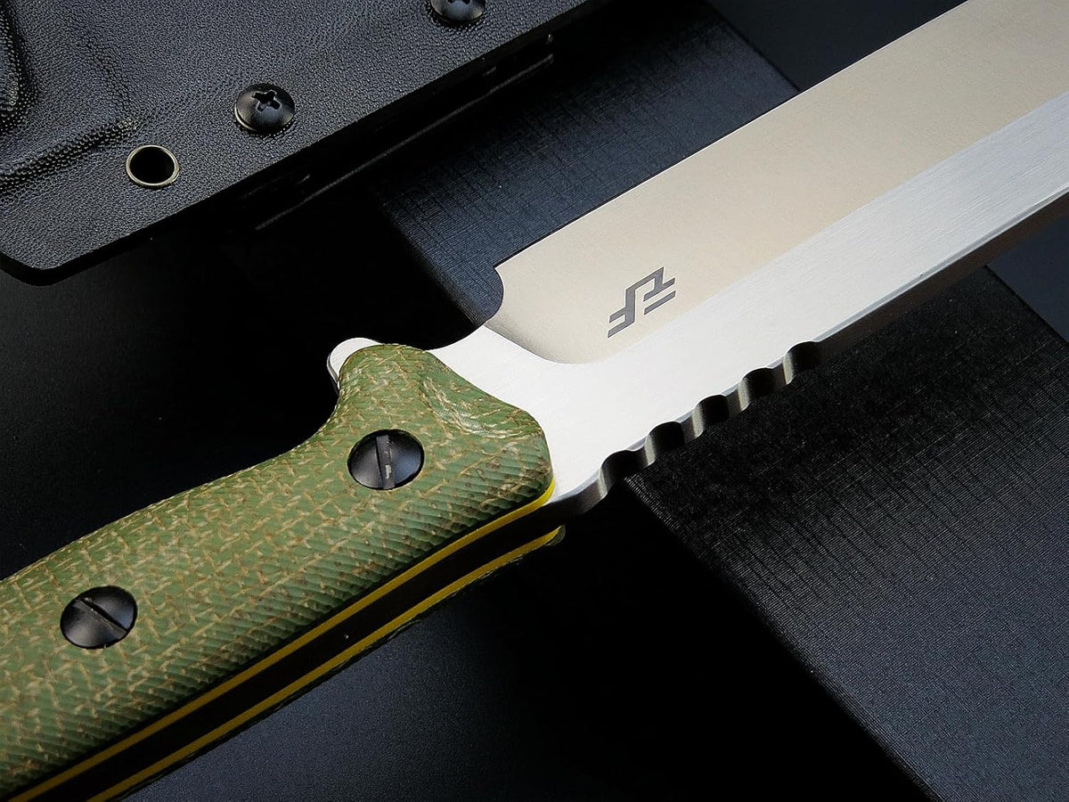Eafengrow EF143 Fixed Blade Knife AUS-10 Steel Blade Micarta Handle Full Tang EDC Tool Straight
