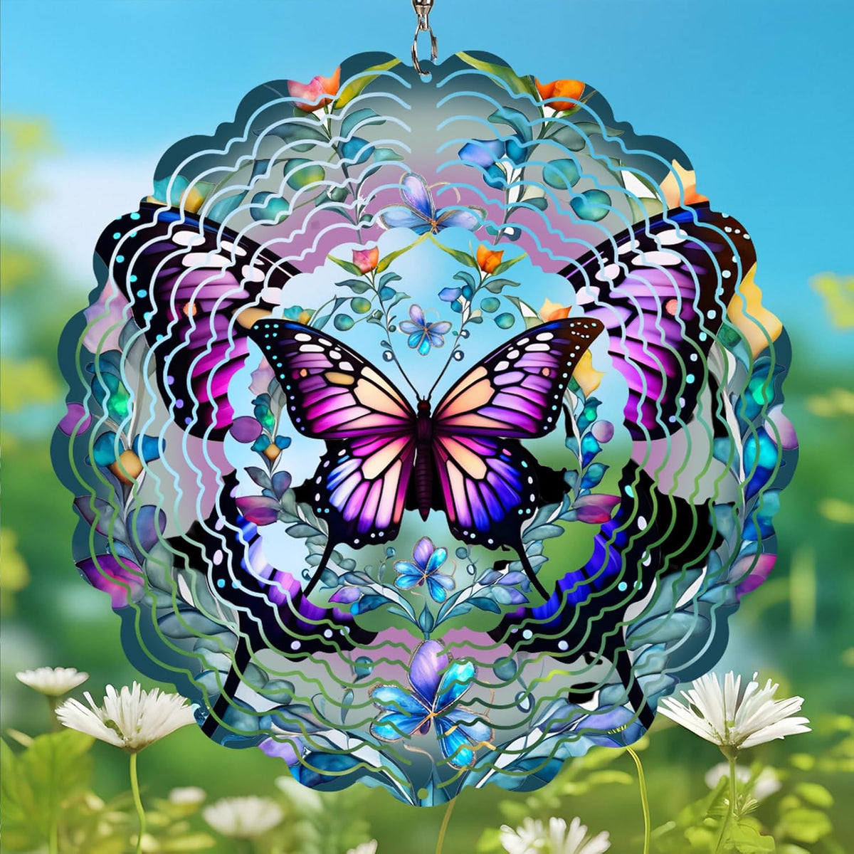 Butterfly Wind Spinner Outdoor - Birthday Gifts for Women, Men, Mom, Father, Garden Decor Gifts