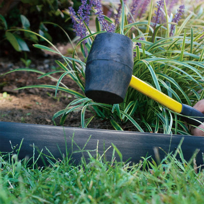 EasyFlex Pound‑In Landscape Edging with Bonus Anchoring Stakes – 20‑Foot Plastic Garden Border, 4.5