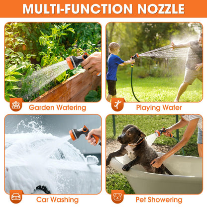 Garden Hose Nozzles,Hose Spray Nozzle with Adjustable 10 Watering Patterns