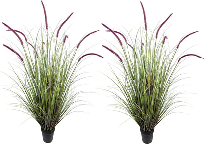 Artificial Plant 47in(2pack) Tall Artificial Grass Plant,Faux Plants Indoor Home Decorative