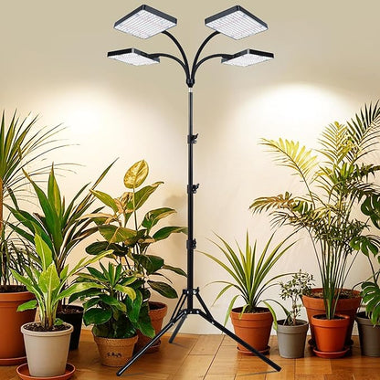 Grow Light with Stand, Orchbloom Grow Lights for Indoor Plants 100W, Natural Sunlight Full Spectrum