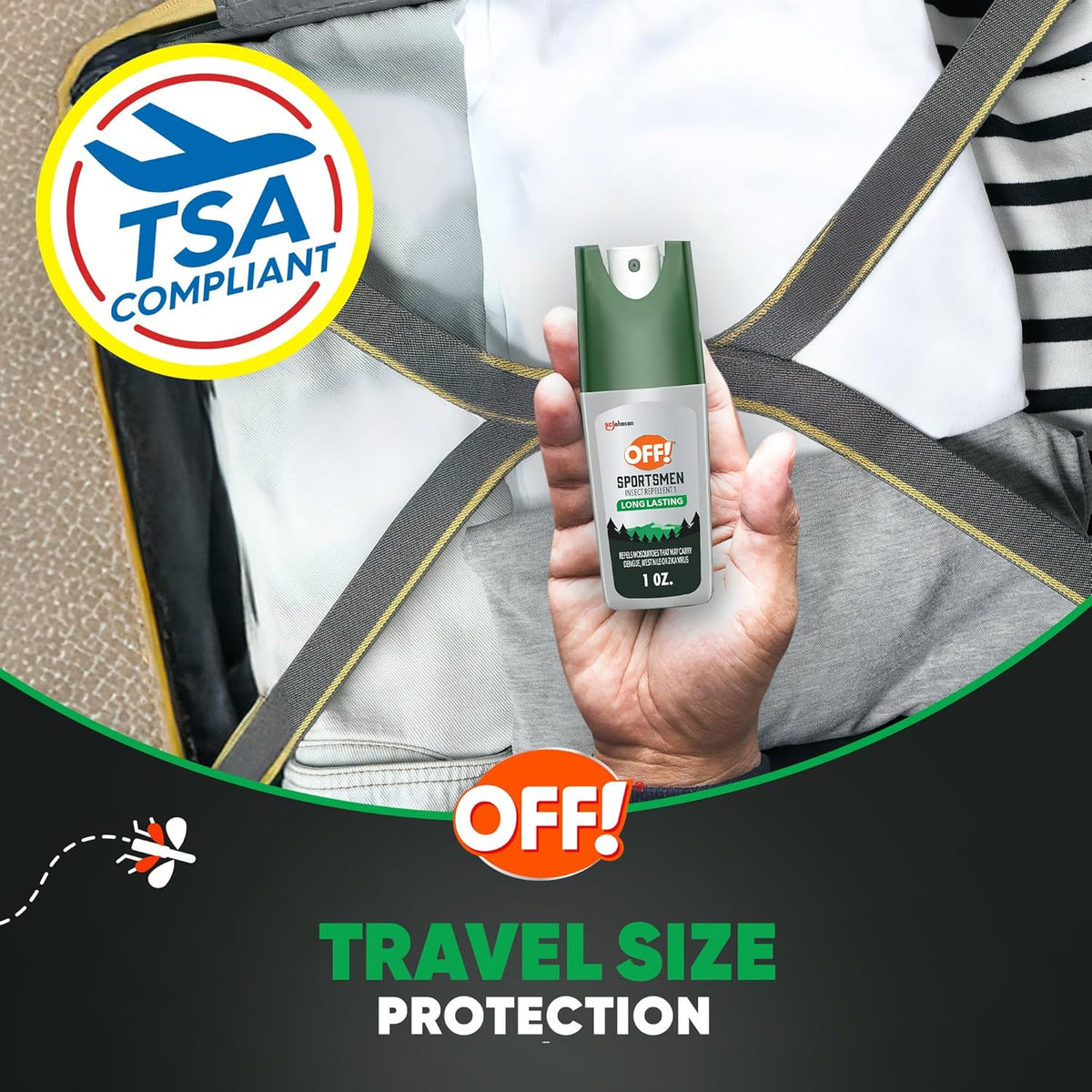 OFF! Deep Woods Sportsmen Insect Repellent Spritz, Maximum Strength, Bug Spray with up to 10 Hours