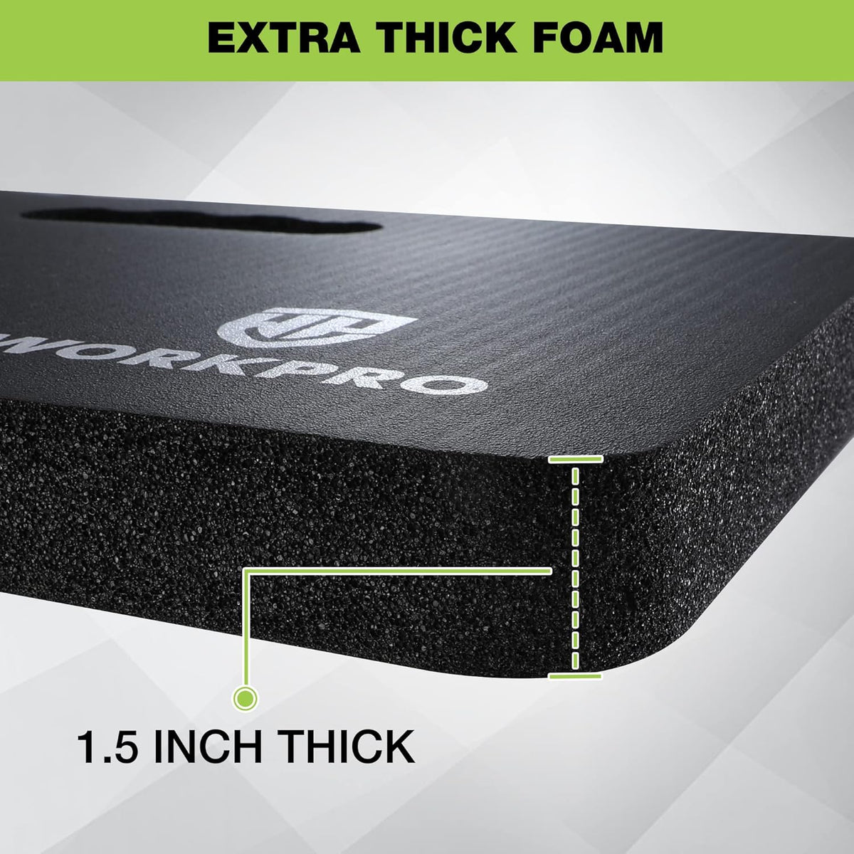 WORKPRO Extra Thick Kneeling Pad, Soft Foam Cushioning for Knee, Large Foam Kneeler Mat for